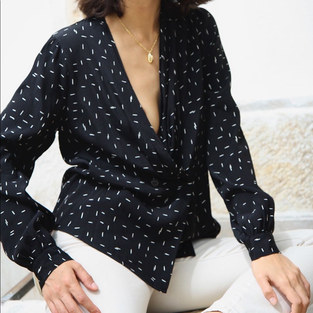 ROLLAS Heidi dash blouse